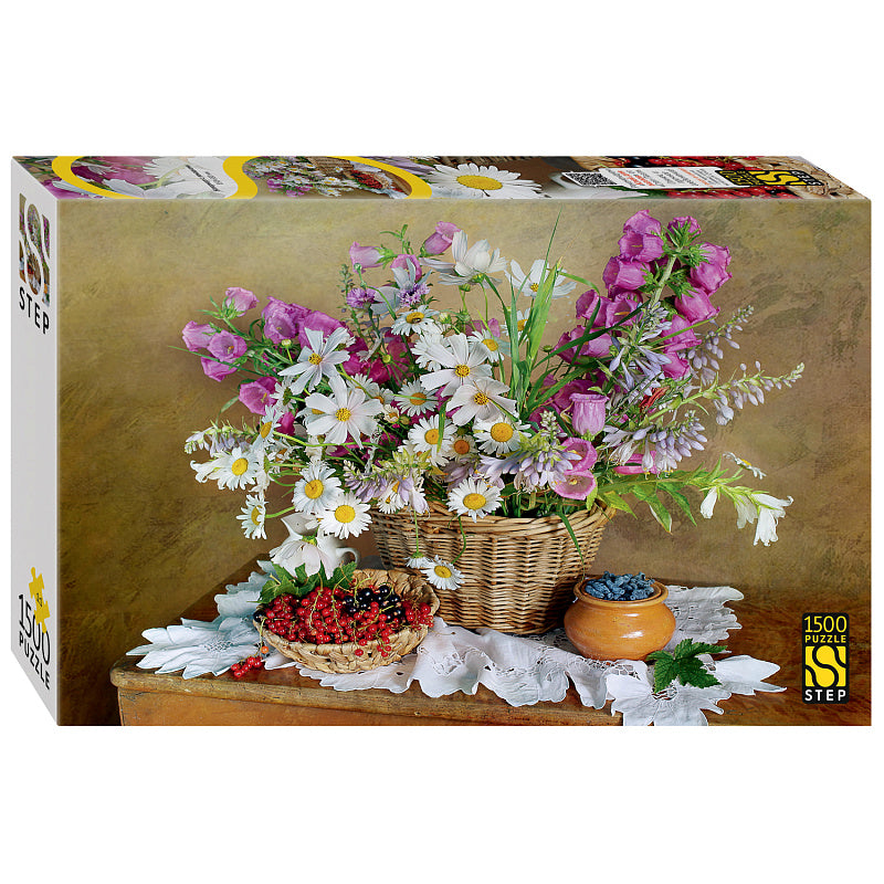 Степ. Пазл 1500 арт.83084 "Натюрморт с ромашками"