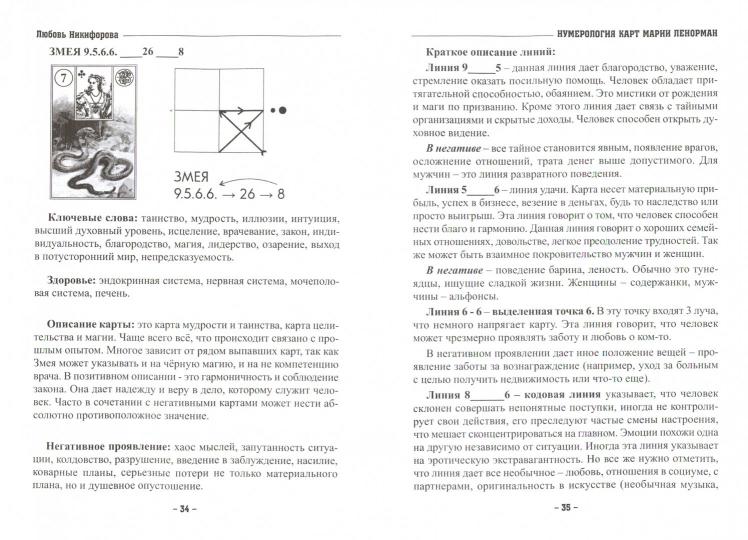 Carte de numérologie de Marie Lenorman. Малый оракул. Cours d'auteur