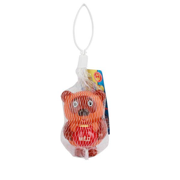 ИГРУШКА ДЛЯ КУПАНИЯ "ИГРАЕМ ВМЕСТЕ" ВИННИ-ПУХ В СЕТКЕ (РУСС. УП.) в cor.12*24шт