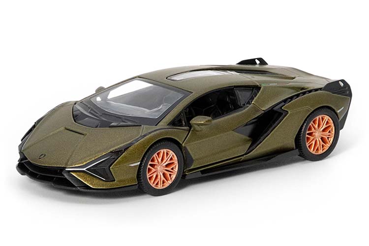 Kinsmart. Modèle art.КТ5431/3 "Lamborghini Sian FKP 37" 1:40 (болотный) инерц.