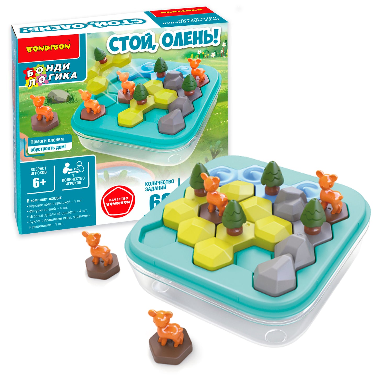 BONDIBON ВВ5835 Jeu logique "Стой Олень!"