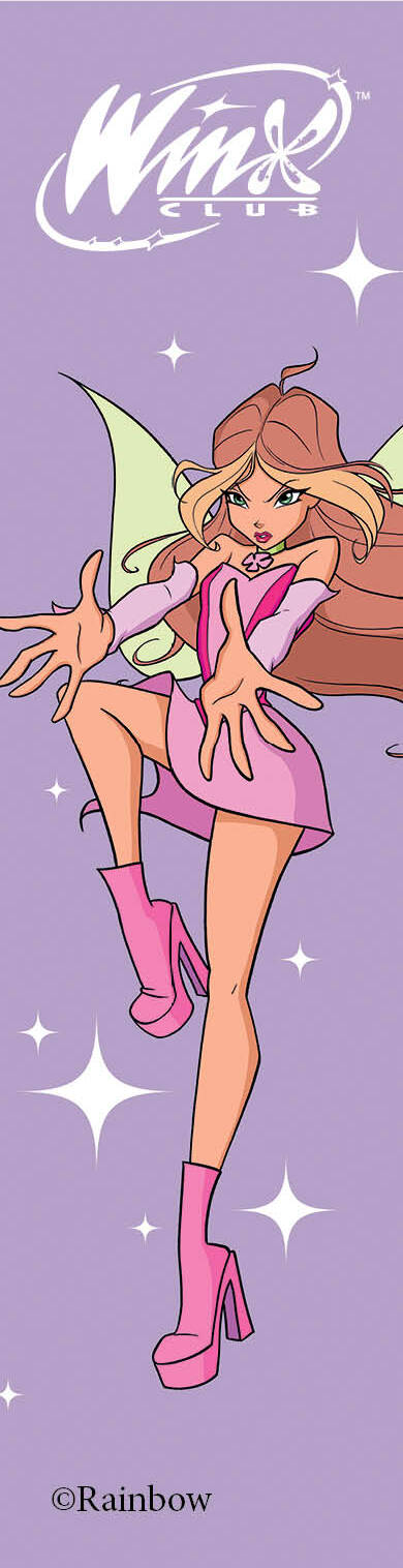 Les Winx. Закладка с резинкой. Flore