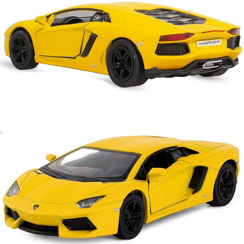 Kinsmart. Modèle art.КТ5355/1 "Lamborghini Aventador LP 700-4" 1:38 (желтая) инерц.