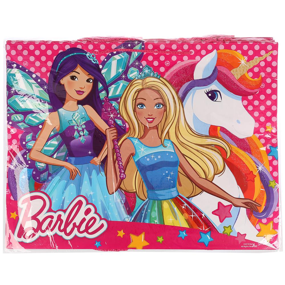 ПАКЕТ ПОДАРОЧНЫЙ "ИГРАЕМ ВМЕСТЕ" BARBIE 46Х61Х20СМ, БУМ., ГЛЯНЦЕВЫЙ В ПАК. УП-12ШТ в кор.6уп