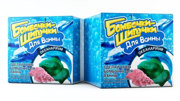 БОМБОЧКИ-ШИПУЧКИ "ОКЕАНАРИУМ" НАБОР ДЛЯ ПРОВЕДЕНИЯ ЭКСПЕРИМЕНТОВ в кор.12шт