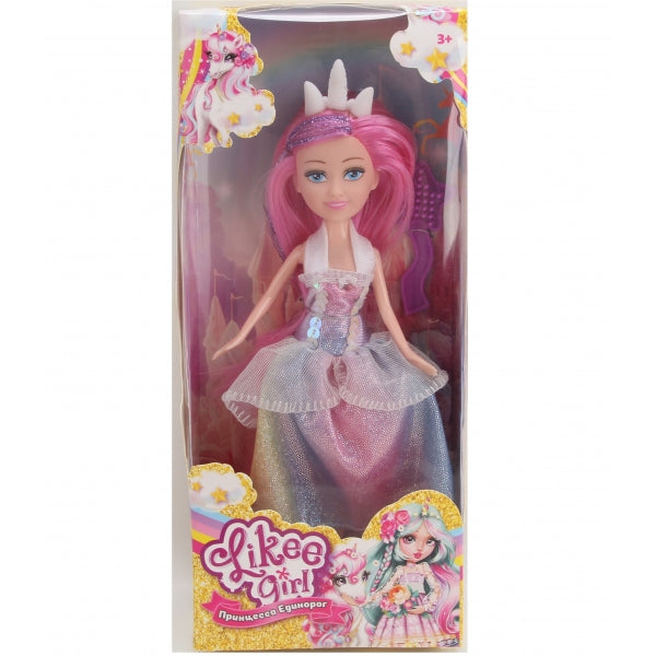 Fille 23 cm, dans une robe LIKEE GIRL dans un format 2*48 pouces