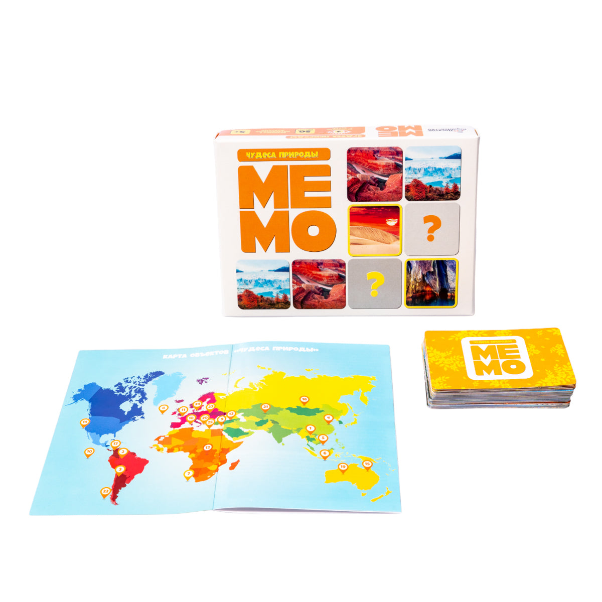 Jeu de mémo "Чудеса природы" (50 cartes)