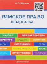 Римское право. Шпаргалка: Учебное пособие. (малый фарм.). Щепина А.П.
