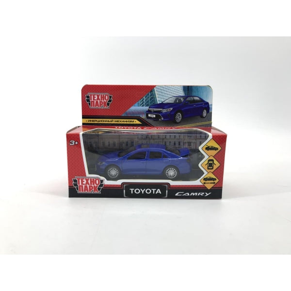 Machine en métal TOYOTA CAMRY 12 cm, double, bagage, inert. синий ,кор Технопарк в кор.2*36шт