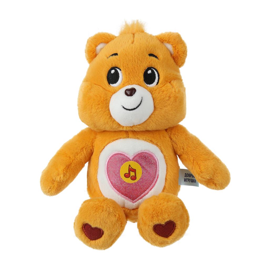 Игрушка мягкая мишка оранжевый 20см, озвуч. Jouer à la cor.24шт