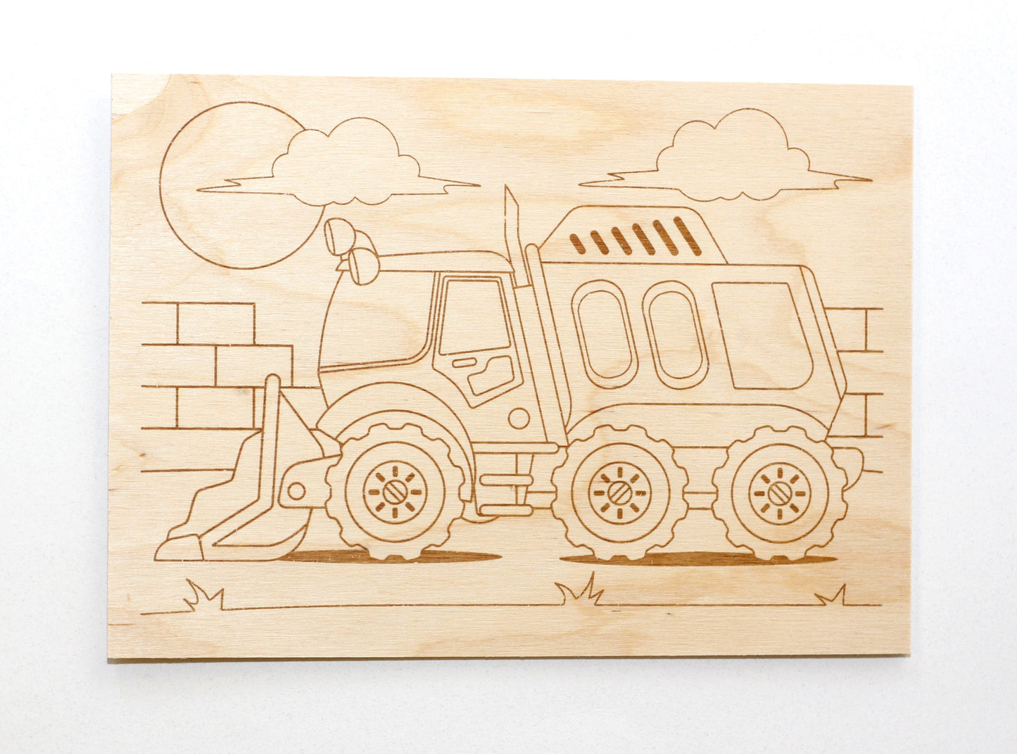 Выжигание. Доски для выжигания 5 шт "Спецтехника"