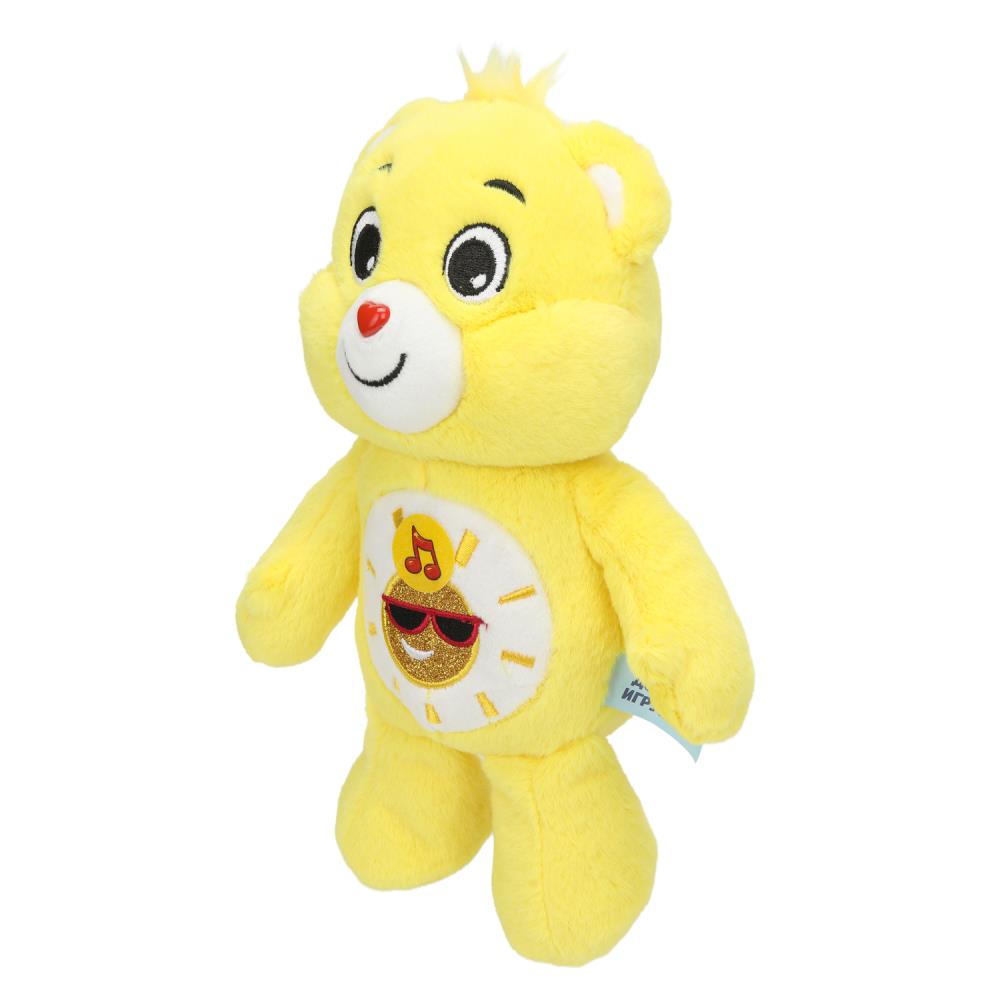 Игрушка мягкая мишка желтый 20см, озвуч. Jouer à la cor.24шт