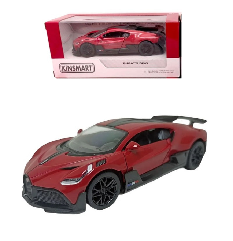 Kinsmart. Modèle art.KT5442W/1 "Bugatti Divo" 1:36 (красная) инерц.