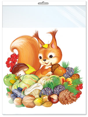 *ФМ1-15216 ПЛАКАТ ВЫРУБНОЙ А4 В ПАКЕТЕ. Les gens dans l'environnement (double, dans l'entreprise individuelle, avec l'Europe et les grands espaces)