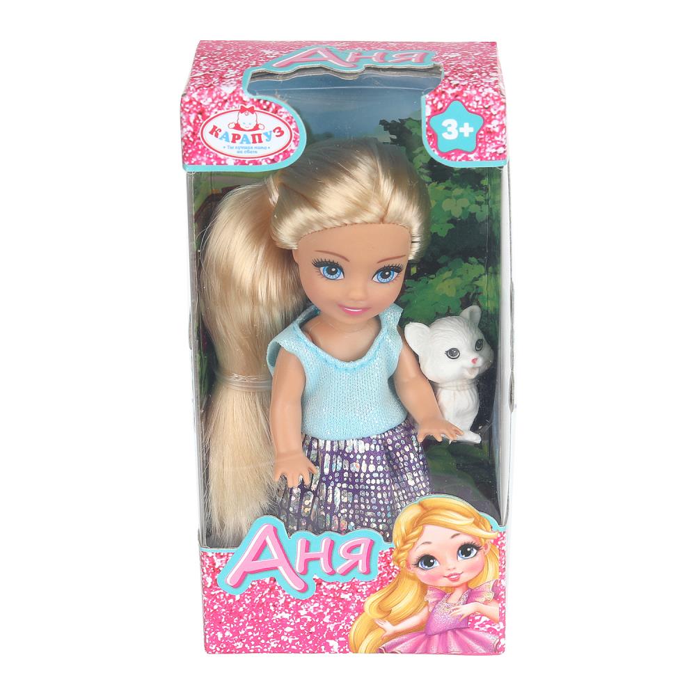 Кукла Аня 12 см, пит., кор. КАРАПУЗ в кор.120шт