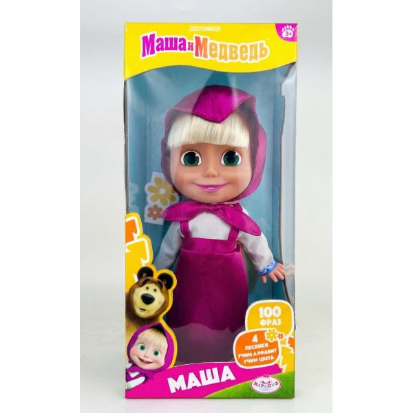 Кукла Маша и Медведь 30 см, озвуч, 200 фраз, кор КАРАПУЗ