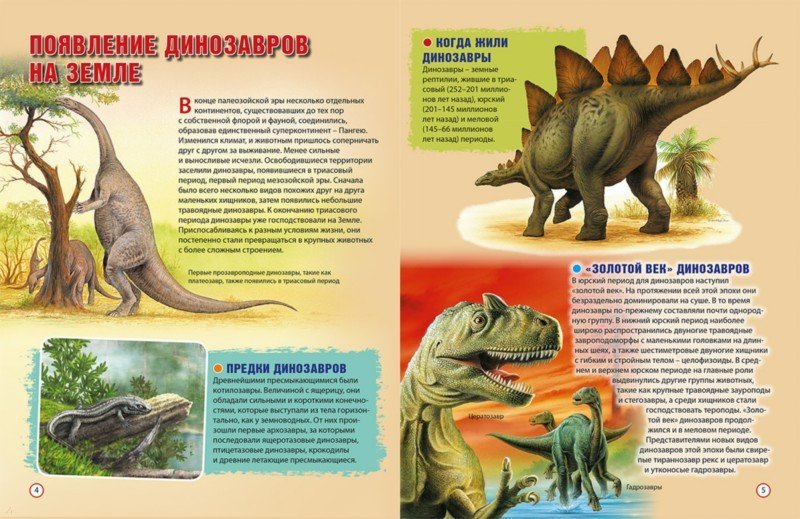 Des dinosaures sur la planète Zemlya. Детская энциклопедия
