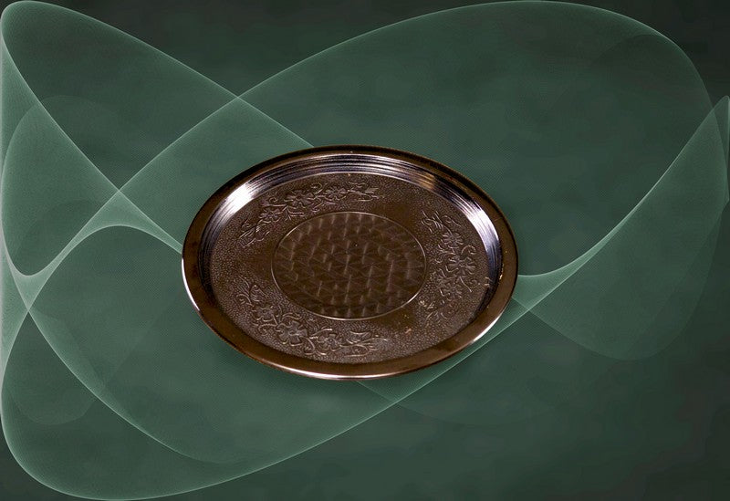 Поднос медный (диаметр 18 см.)