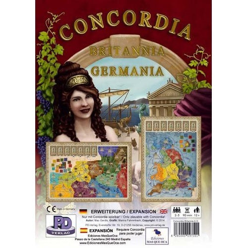 Hast. jeu "Concordia: Britannia/Germania" (Конкордия: Британия/Германия) (англ. язык) арт.PDV09710
