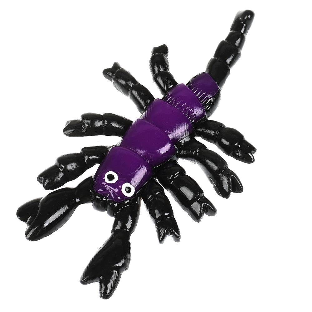 Игрушка тянучка скорпион 11,7см, блистер Супер Жим в кор.24*12шт
