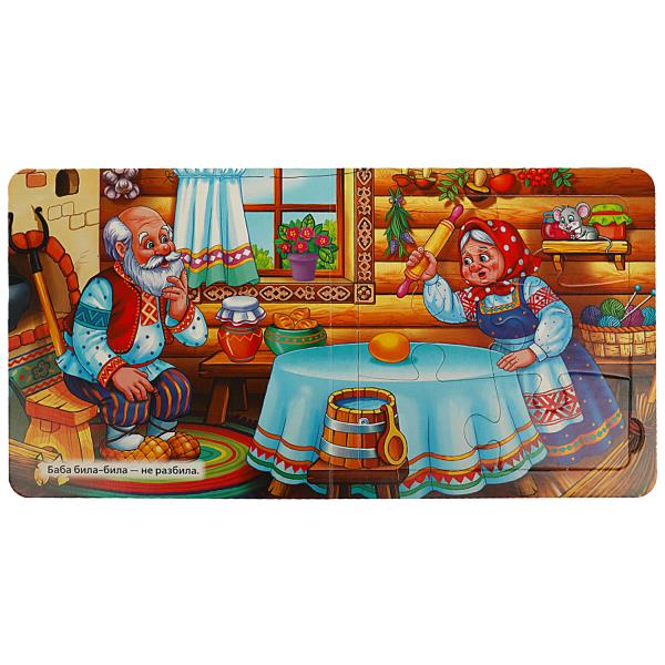Курочка Ряба. Книга-пазл. 160х160мм. Eh bien. 10 pièces. Умка в кор.28шт