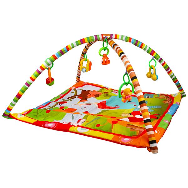 Детский игровой коврик забавный лисенок с игрушками на подвеске в пак. "Умка" в кор.18шт