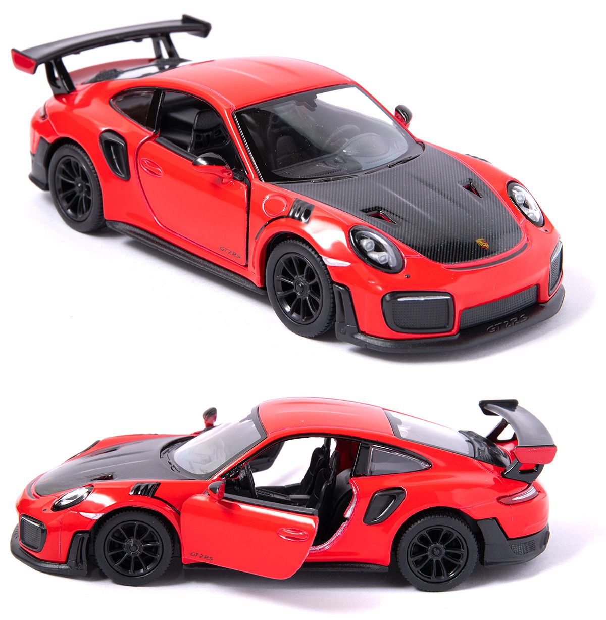 Kinsmart. Модель арт.КТ5408/4 "Porsche 911 GT2 RS" 1:36 (красная) инерц.