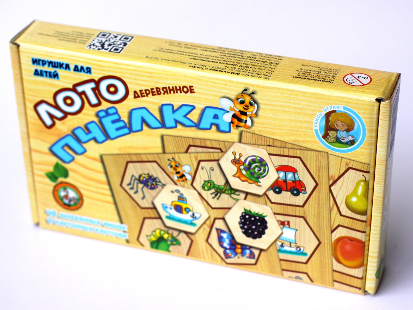 Лото с деревянными фишками "Пчелка"