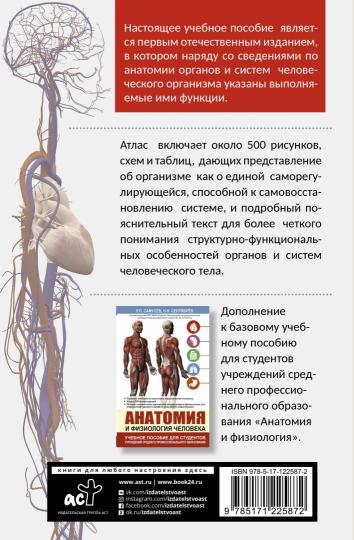 Atlas de l'anatomie et de la physiologie de la personne. Emplois utiles pour les étudiants en cours d'enseignement professionnel