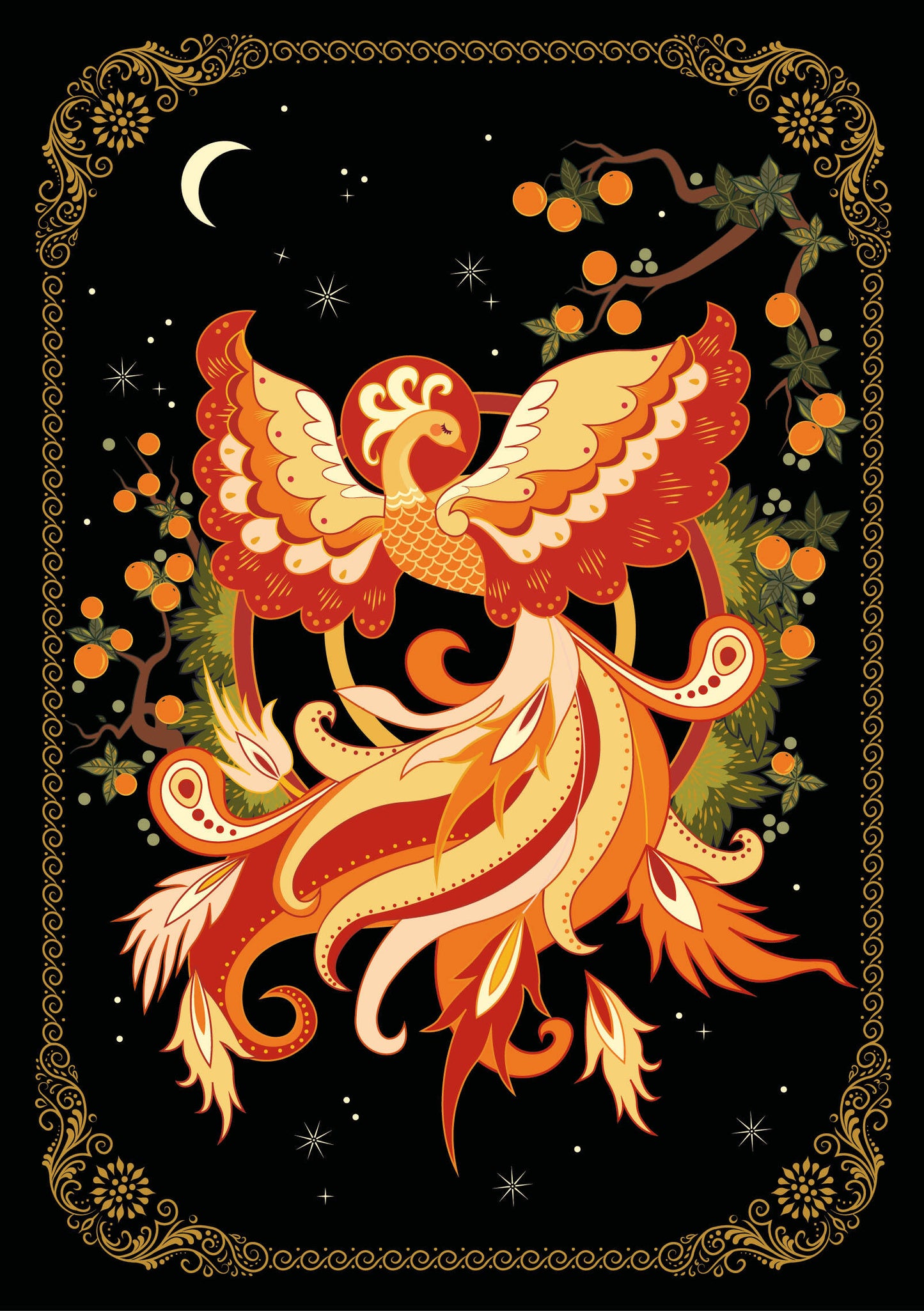 Блокнот Жили-были. Палеха «Жар-птица» (format А5, 144 стр., блинтовое тиснение, тонированный blok)