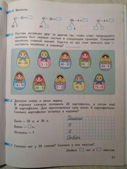 Дорофеев. Математика. Рабочая тетрадь. 2 класс. В 2-х ч. Ч. 2 /Перспектива (2019)