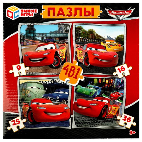 Machines. Пазлы в коробке. Jeu 4 en 1 : 9, 16, 25, 36 détails. 175х175х50 mm. Умные игры в кор.20шт