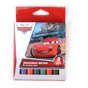НАБОР ВОСКОВЫХ МЕЛКОВ "MULTI ART" ДИЗАЙН "DISNEY CARS" 8 ЦВЕТОВ, ДИАМ. 11ММ В КОР. dans le cor.12*12шт