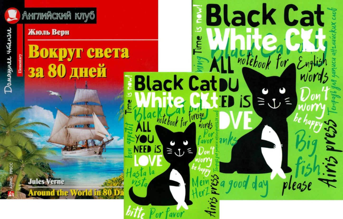 Achetez une somme d'argent pour 80 jours + des billets pour les travailleurs anglais. (комплект из книги + 2 тетради). Книги на англ.языке
