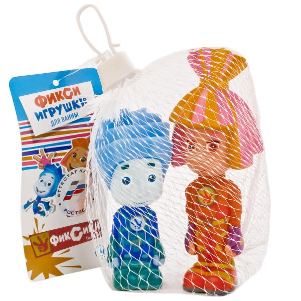 ИГРУШКИ ДЛЯ ВАННОЙ "ИГРАЕМ ВМЕСТЕ" ФИКСИКИ (НОЛИК+СИМКА) В АССОРТ. В СЕТКЕ (РУСС. УП.) в кор.72шт