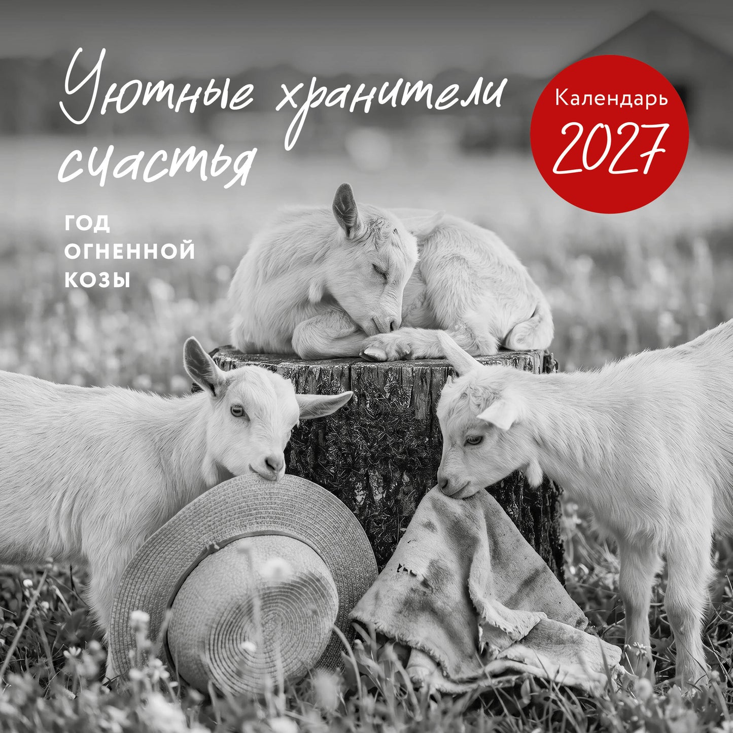 Уютные хранители счастья. Год огненной козы/овцы. Календарь настенный на 2027 год (300х300 мм)