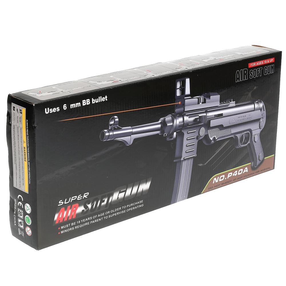 Автомат (п) с лазер. прицелом, с глушителем, с пульками P40A в кор. в кор.48шт