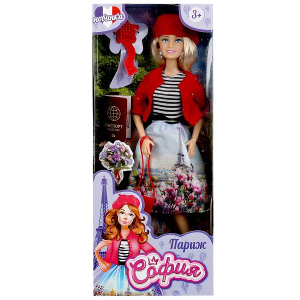 Кукла 29 см София , руки и ноги сгиб, акс, кор КАРАПУЗ в кор.24шт