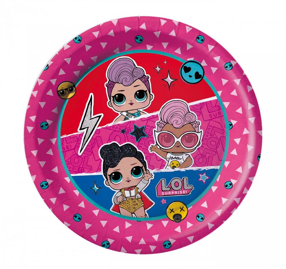 Lecture ND. LOL Набор бумажных тарелок (трехцветные) 6 шт d=180 мм art.287790