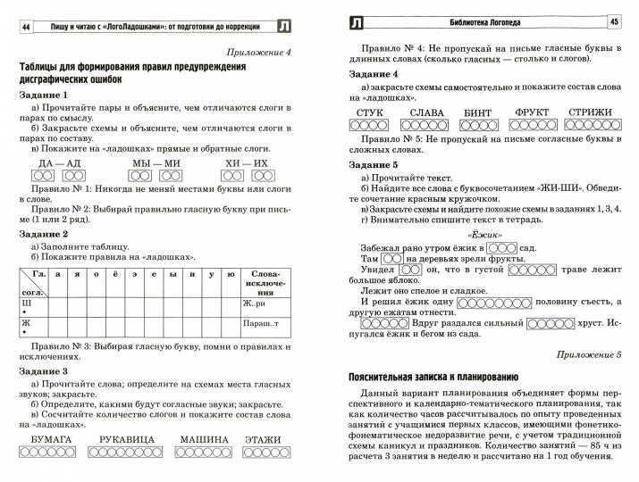 Пишу и читаю с «ЛогоЛадошками»: от подготовки до коррекции/ Атаманова Н.Б, Строганова В.В.