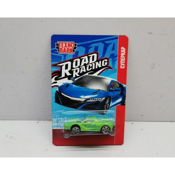 Machine en métal ROAD RACING SUISSE 7,5 cm, dans un assortiment, en blister. Parc technologique en cor.4*120шт
