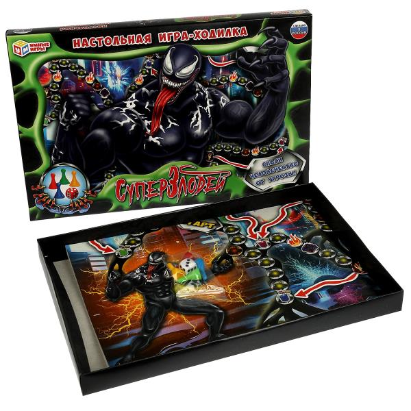 Суперзлодей. Настольная игра-ходилка. 217х330х27 мм. Умные игры. в кор.20шт