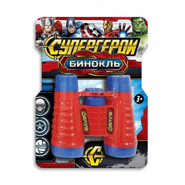 Бинокль, супер герои, блист.16*21,5*4см ИГРАЕМ ВМЕСТЕ в кор.2*120шт