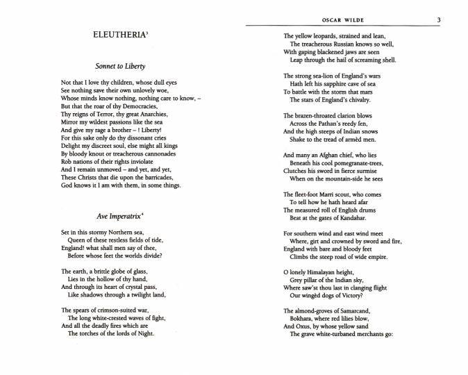 Collected Poems of Oscar Wilde