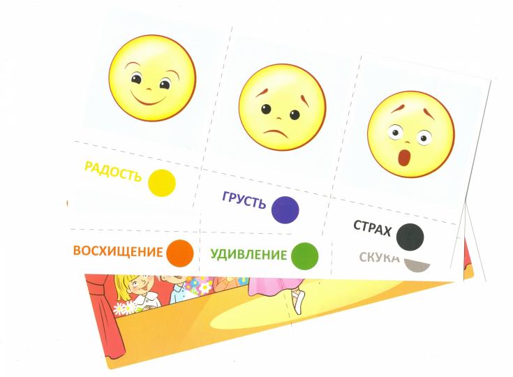 Prenez la carte avec les risques. Обучающие карточки. Émotions. Pour les enfants de 4 à 7 ans / Мартыненко С.М., Танцюра С.Ю.