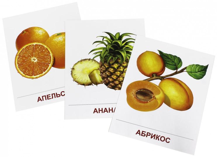 Démonstrateur. Cartes "Фрукты" (173х220мм)