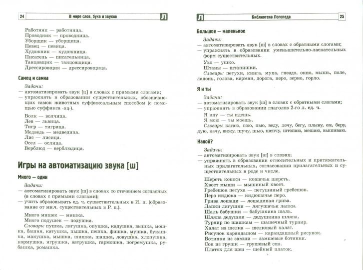 В мире слов, букв и звуков: Речевые игры на автоматизацию звуков