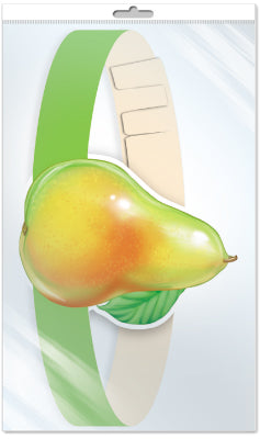 *МА-12408 Маска-ободок. Груша (в индивидуальной упаковке с европодвесом и клеевым клапаном) - группа Фрукты