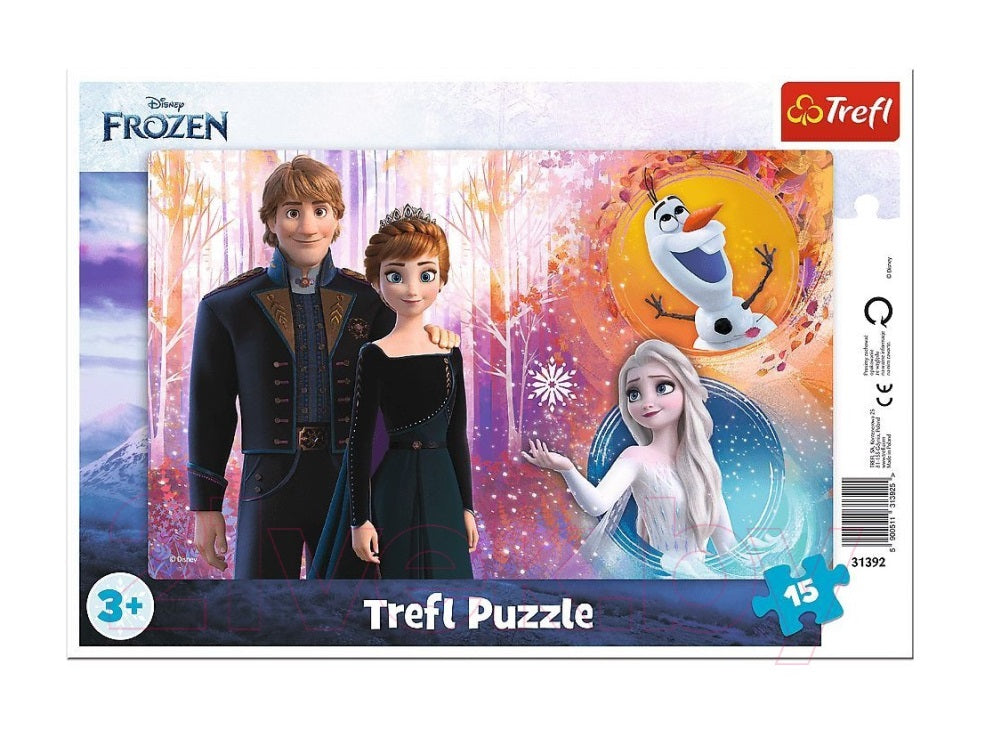 Trefl. Пазл-рамка 15 art.31392 "Disney Холодное сердце. СчастLIвые воспоминания"