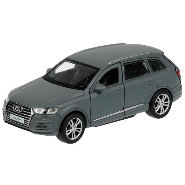 Q7-12MAT-GY336374 Машина металл AUDI Q7 МАТОВЫЙ длина 12 см, двер, багаж, инерц, серый, кор. Технопа